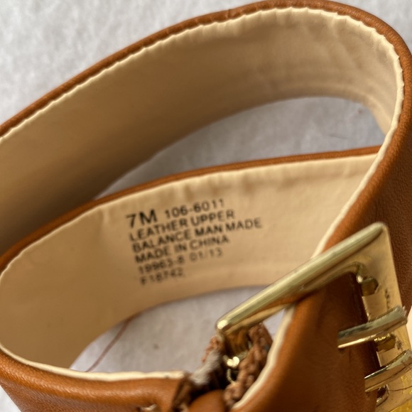 Monet Platform/Wedge Open Toe Shoes Size 7M - Picture 6 of 10